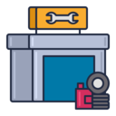 transportation,boxes,vehicle,lollipop,car,race,pit stop